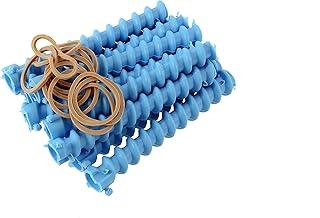 Hair Bonitinho Bigodim Espiral Para Cabelo Número 4 C/12 Azul