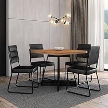 Conjunto Sala de Jantar 4 Cadeiras Charlotte Carraro (Preto)