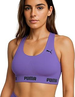 Top Academia Puma Alta Sustentação Sem Bojo Sem Costura Treino Fitness Esportivo Feminino Original.