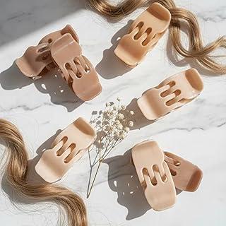 12 Presilha Piranha Prender Cabelo Penteado Salão Nude 3 Tons M MariS PEQUENA