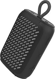 MS6 Caixa de Som Bluetooth Portátil IPX6, Grave Turbo 6W com Ímã NdFeB, 12h de Música, TWS Estéreo, Capa Antichoque, Hands-Free, Presente pra Festa, Trilha e Piscina (preto)