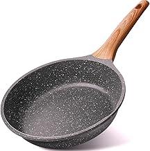 Frigideira 24cm Antiaderente Cabo De Madeira Fogão a Gás Elétrico Saudável Frita Sem Usar Óleo Durável Premium