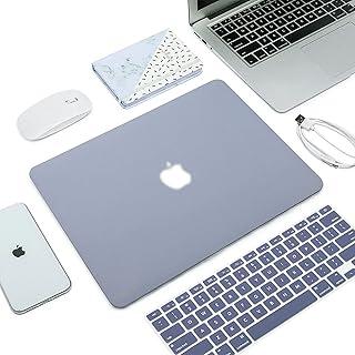 TwiHill Capa rígida vazada compatível com MacBook Pro 13 polegadas versão A2251/A2289/A2338, tela de retina com Touch ID, capa protetora de plástico rígido e capa de teclado (Lavanda)
