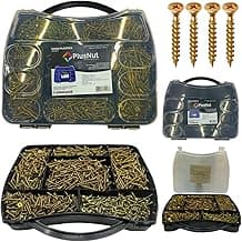 Kit Parafusos Marcenaria 3,5mm Todas Medidas 100 Cada Maleta