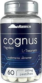 Magnésio L-Treonato 60 Comprimidos Magnésio Treonato Suplemento Mineral Alta Pureza VitaGenus