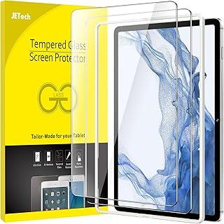 JETech Película de Vidro Temperado para Samsung Galaxy Tab S8 Plus 2022 / S7 FE 2021 / S7 Plus 2020 12,4 Polegadas com Estrutura de, Protetor de Tela, HD Claro, Pacote com 2