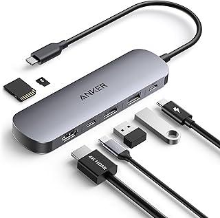 Anker Hub USB-C 7 em 1, Adaptador Multiporta para Notebook, HDMI 4K@60Hz, Até 85W, 3 portas USB-A e USB-C 3.0, Leitor de Cartões SD/TF, para Dispositivos Tipo-C (Carregador Não Incluído)