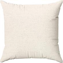 Kit 4 Capas De Almofadas 45x45 Linho Jacquard Cru Para Sofá Cama Decoração Luxo