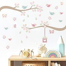 Adesivo de Parede Infantil Galhos e Pássaros Passarinhos