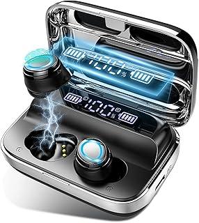 Fone de Ouvido bluetooth 5.4 Esportivo com Microfone, Até 60 Horas de Bateria, IPX7 Resistente à Água. Leve e Confortável, Ideal para Corrida, Videogame, Compatível com Todos Dispositívos