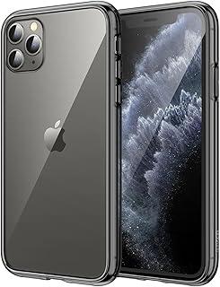 JETech Capa para iPhone 11 Pro Max 6,5 Polegadas, Case Protetora de Telefone à Prova de Choque Não-Amarelecimento, Capinha Parte Traseira Transparente Anti-Riscos (Preto)