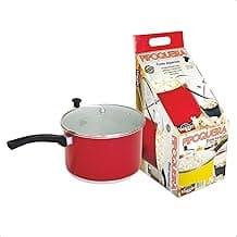 Pipoqueira Panela Alumínio com Tampa de Vidro Temperado Vieggio