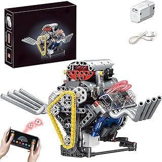Blocos de Montar Construção de Motor V8 Modelo Kits Brinquedos (665 Peças)
