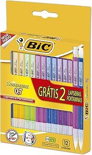 Lapiseira BIC Shimmers 0,7mm, Multicor, Corpo Colorido Brilhante, Hexagonal, Leve 14 Pague 12, 891946