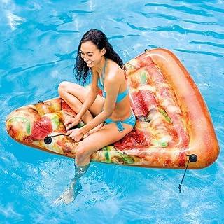 Boia Inflável Fatia de Pizza 175×145 cm – Flutuador Gigante Piscina Adulto – Estampa Realista, PVC Premium, Verão e Praia