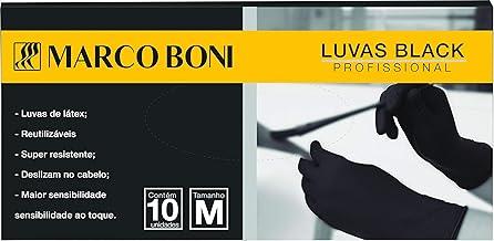 Luva Black M Caixa com 10 Unidades, 1543, Marco Boni, Preto, Marco Boni