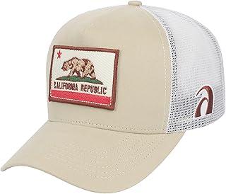 Boné Surf Alive Trucker California Republic Patch Bege