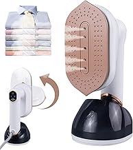 Vaporizador portátil para roupas-2em1 Ferro a vapor de viagem, peso leve com tanque de água de 230ml-20s Vaporizador de roupas de aquecimento 220V1200W,removedor de rugas de tecido com alça de 180°