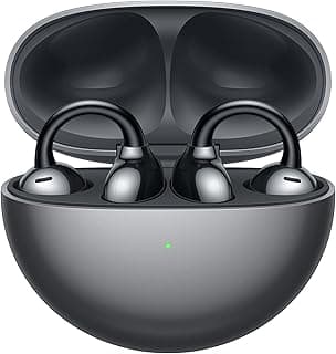 Fone de Ouvido Sem Fio, HUAWEI FreeClip, C-bridge Design, Tecnologia Open-Ear, Reconhecimento Automático de Posição Esquerdo-Direito, Preto