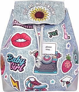 Mochila Bolsa Infantil Feminina Stickers Costas, Magic MO-005