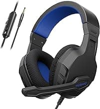 NUBWO U3 Fone de Ouvido Com fio e Microfone, Fone de Ouvido Gamer Hadset for PC, PS4, PS5, Xbox, Mac, Switch, Gaming Headphones with Mic Clear Call, Lightweight & in-Line Control