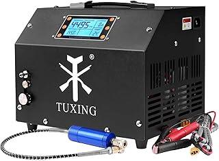 Compressor de ar TUXING PCP 4500Psi, compressor de alta pressão com parada automática ajustável, versão com tela LCD, equipado com sistema de resfriamento a água, tanque de mergulho Pcp Air Rifles
