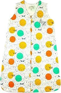 Saco de Dormir Casulo de Bebê Pijama Suedine Estampado - Azul Jeans