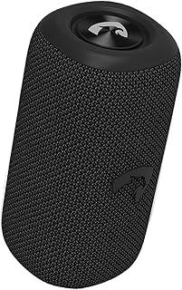 AMET Caixa de Som Bluetooth Opus Portatil 10W, Bateria 7h, À prova d'água IPX6, Som Potente e Cristalino, Entrada AUX P2, Tecnologia Wave X, TWS, Bluetooth 5.3, Com Alça, Sem fio, Preta