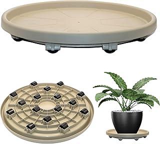 Prato com Rodas Suporte para Vasos 52cm Suporta até 220kg - Top Garden (Cinza)