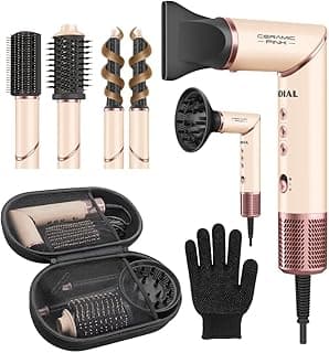 MONDIAL Secador Multifuncional 5 em 1, Rosa Claro, 1500W, 220V - SM-01-BLDC-CP