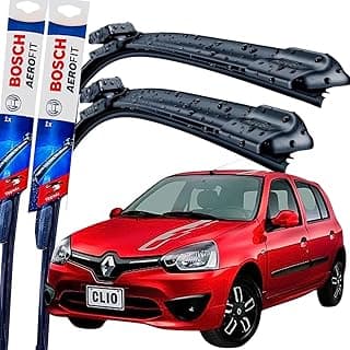 Palheta Limpador Parabrisa Bosch Aerofit Par de Palheta Limpadora Dianteiro Original Clio 1999 á→2017