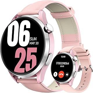 Relógio Kieslect Smartwatch Lora 3 43 mm, tela AMOLED de 1,32 polegadas, chamadas e mensagens Bluetooth, mais de 178 modos esportivos, monitor de saúde, condicionamento físico e sono (cor-de-rosa)