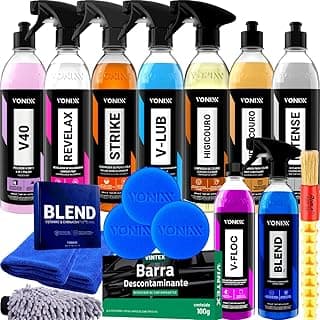 Kit Produtos Automotivos Limpeza Profissional Vonixx