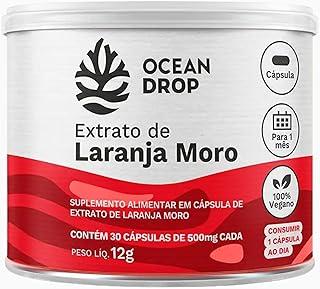 Laranja Moro Morosil Ocean Drop 30 Cápsulas 500mg Suplemento Alimentar com Extrato de Citrus Sinensis Padronizado em Antocianinas Produto Vegano Sem Glúten Alta Concentração