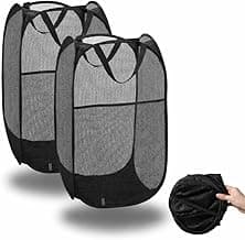 Kit com 2 Cesto de Roupas Dobrável Para Roupa Suja Organizador Multiuso Flexível Lavanderia Banheiro Quarto Dormitório