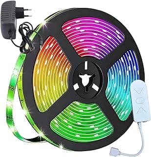 Kit Fita De Led Colorida Inteligente Wifi 5m Alexa Google com 48.76% de desconto por R$ 77,90 na amazon