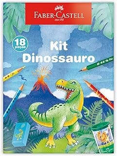 Kit Dinossauro, 370517, Faber-Castell, 18 peças, *Edição Limitada*
