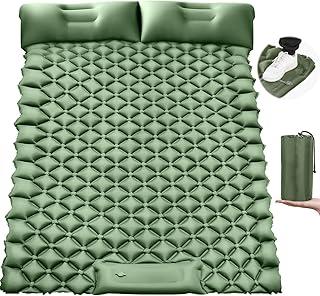 190 * 120 cm Colchão Inflável para Camping 2 Pessoas, Colchão Inflável Casal Dobrável Portátil, Colchoneta para Dormir para Campamento, Almohadilla Inflable Impermeable para Dormir