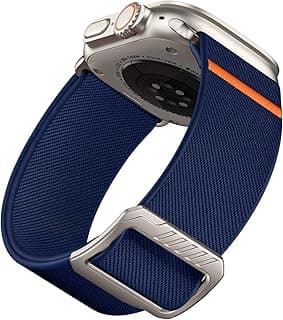 SNBLK Pulseiras elásticas esportivas compatíveis com Apple Watch Ultra 2/Ultra Band de 49 mm, iWatch séries 9/8/7/6/5/4/3/2/1/SE de 45 mm/44 mm/42 mm, pulseira de substituição larga de nylon elástico