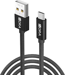 Cabo Usb A/C 1Hora Macho/Macho Carga Rápida 2.4A 1Metro Preto, Ampla Compatibilidade, Carregamento Rápido, Design Resistente
