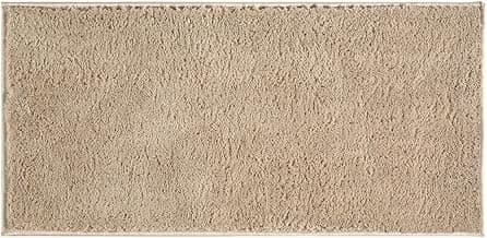 Passadeira Tapete 50x100 17mm Quarto Sala Escritório Corredor Antiderrapante Toque Macio E Visual Moderno Para Sua Decoração (PEROLA)