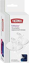 Thermos Canudos de reposição para garrafa térmica Funtainer de 355 ml, transparentes, tamanho único (F401RS6)