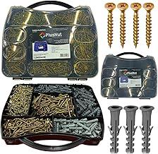 Parafusos E Buchas 1000 Peças com Maleta Chipboard para Madeira