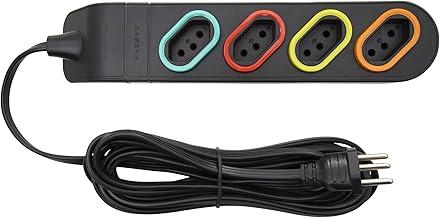 Multi Tomadas Extensão 4 Tomadas, Daneva, Dn1846, Preto