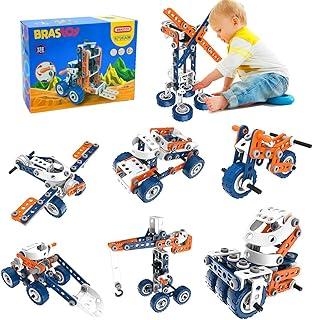 Blocos de Montar de Veículo de Construção STEM Brinquedos Infantil (152 Peças)