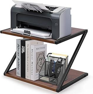 Soporte Grande para Impresora, Suporte para Impressora Prateleira, Suporte de Impressora com Armazenamento, Mesa de Impressora de 2 Níveis, Prateleira de Impressora Sob a Mesa para Casa