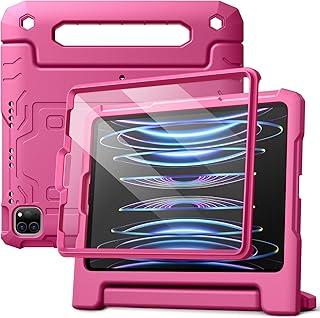 JETech Capa Infantil para iPad Pro 11 Polegadas, Todos os Modelos, iPad Air 5/4 (10,9 Polegadas) com Protetor de Tela Integrado, Capa Protetora para Tablet com Alça e Suporte (Ameixa)