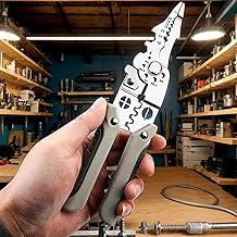 Alicate Crimpador e Decapador Universal Multifuncional para Crimpar, Decapar e Cortar Ideal para Instalações Elétricas Automotivas e DIY em Casa Presente Mecânicos e Amantes