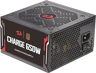 Fonte Gamer Redragon Charge 650W Preto ATX 80 Plus Bronze Capacitores 100% Japoneses FRC-650