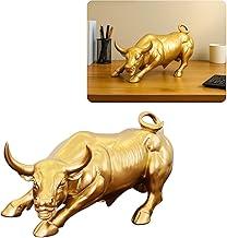 Estátua Touro Wall Street Bolsa De Valores em Resina Decoração Escritório Casa